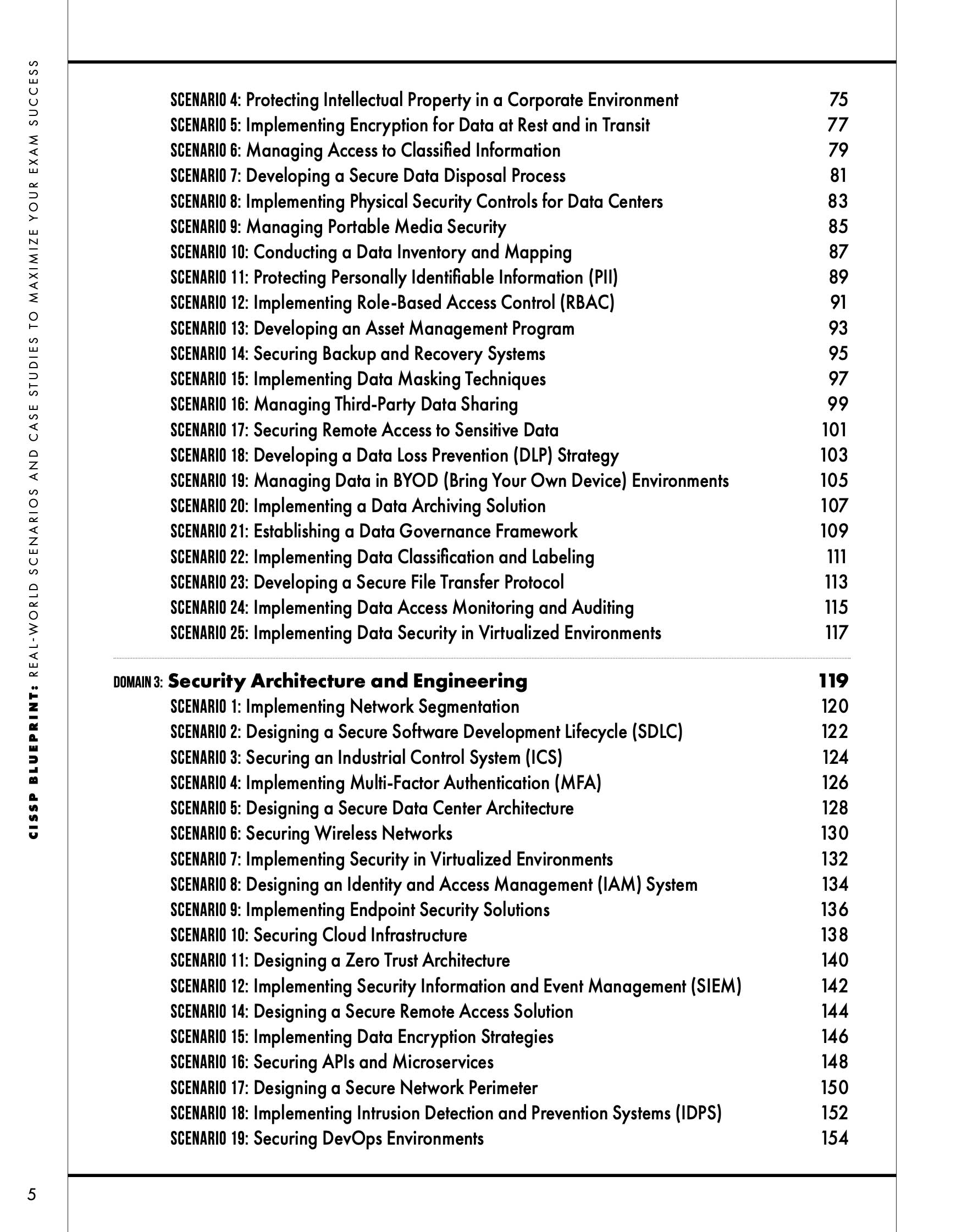 CISSP Blueprint Book Contents