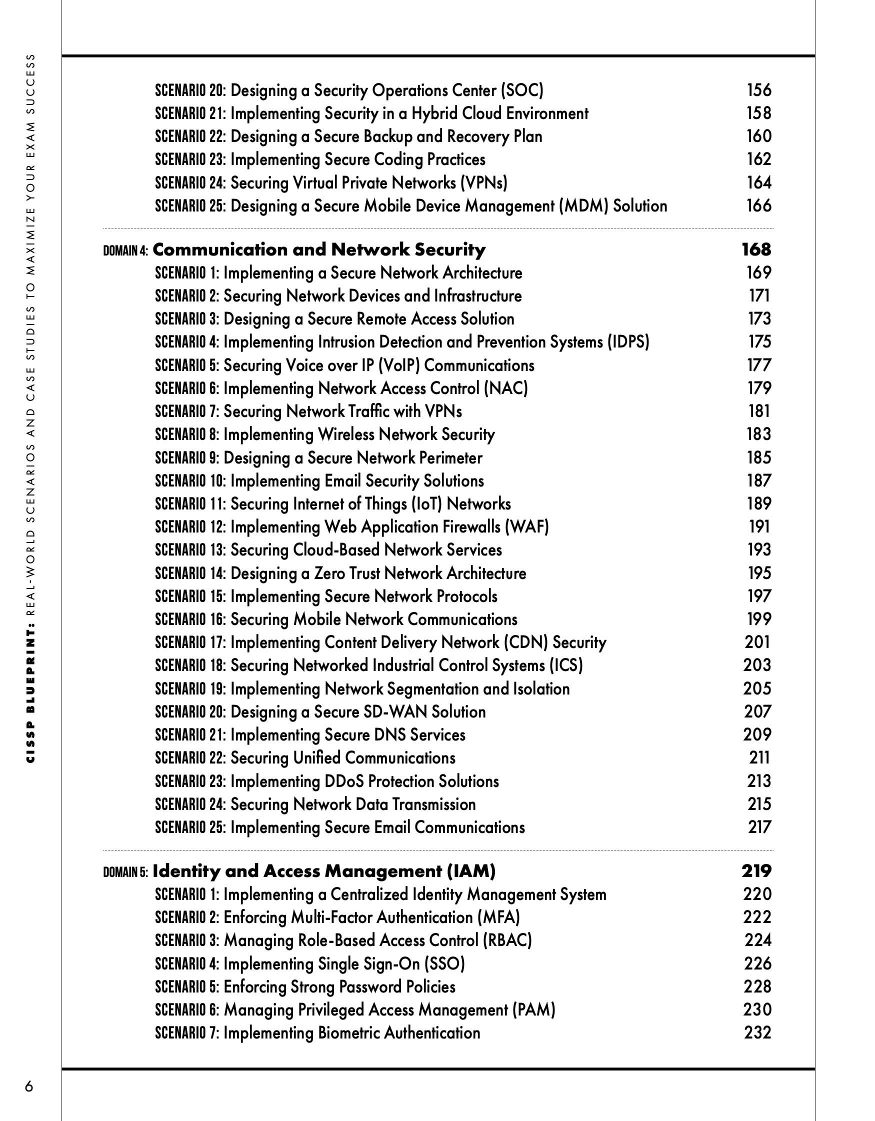 CISSP Blueprint Book Contents