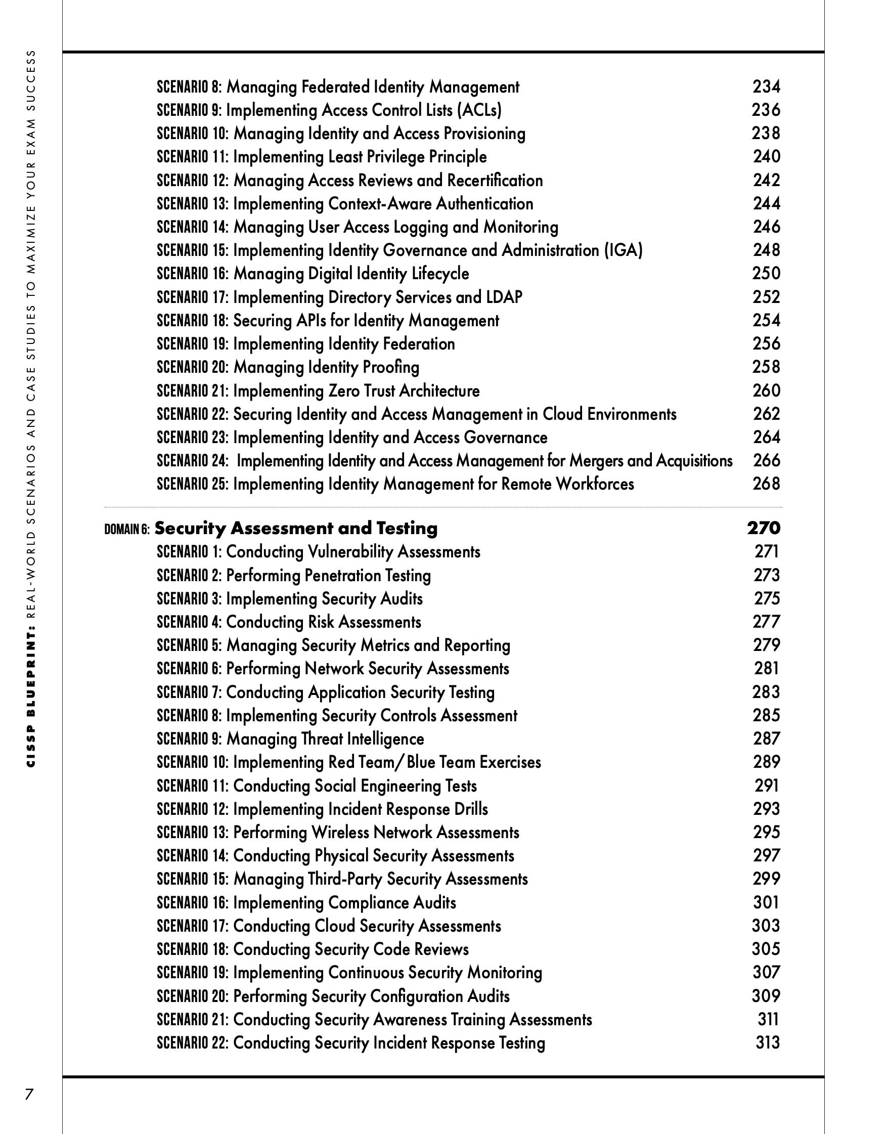 CISSP Blueprint Book Contents