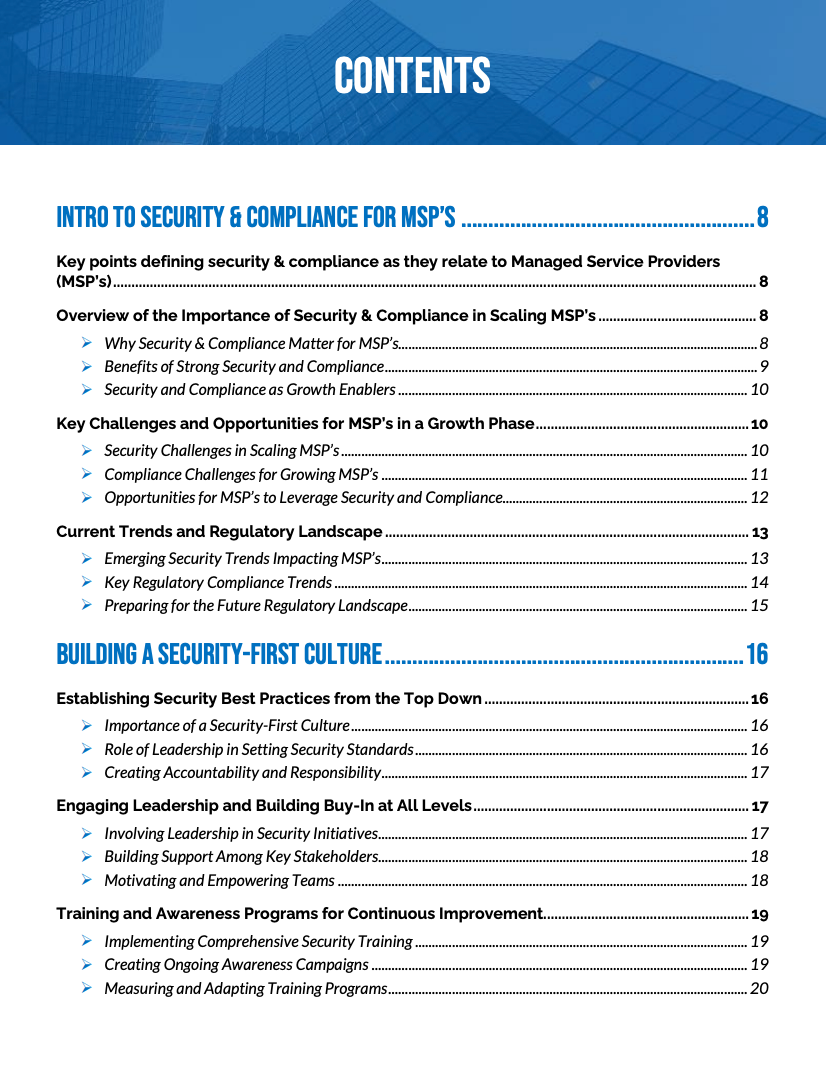 Security and Compliance Best Practices for Scaling MSP's Content