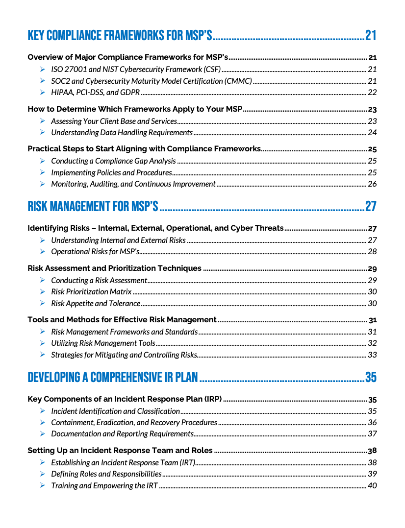 Security and Compliance Best Practices for Scaling MSP's Content
