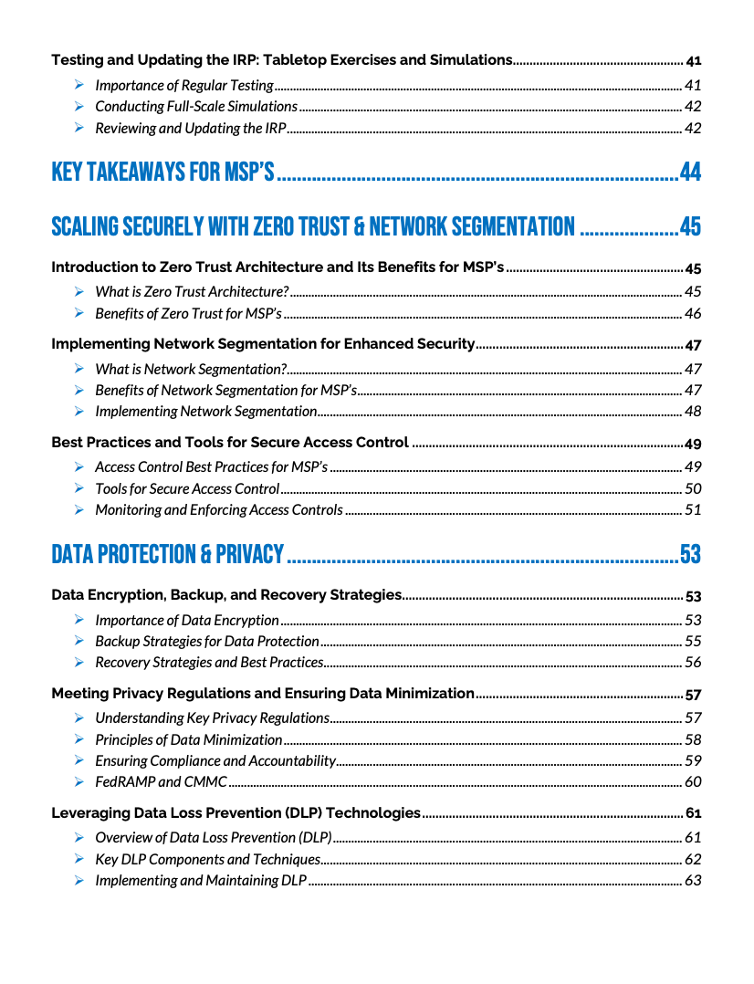 Security and Compliance Best Practices for Scaling MSP's Content