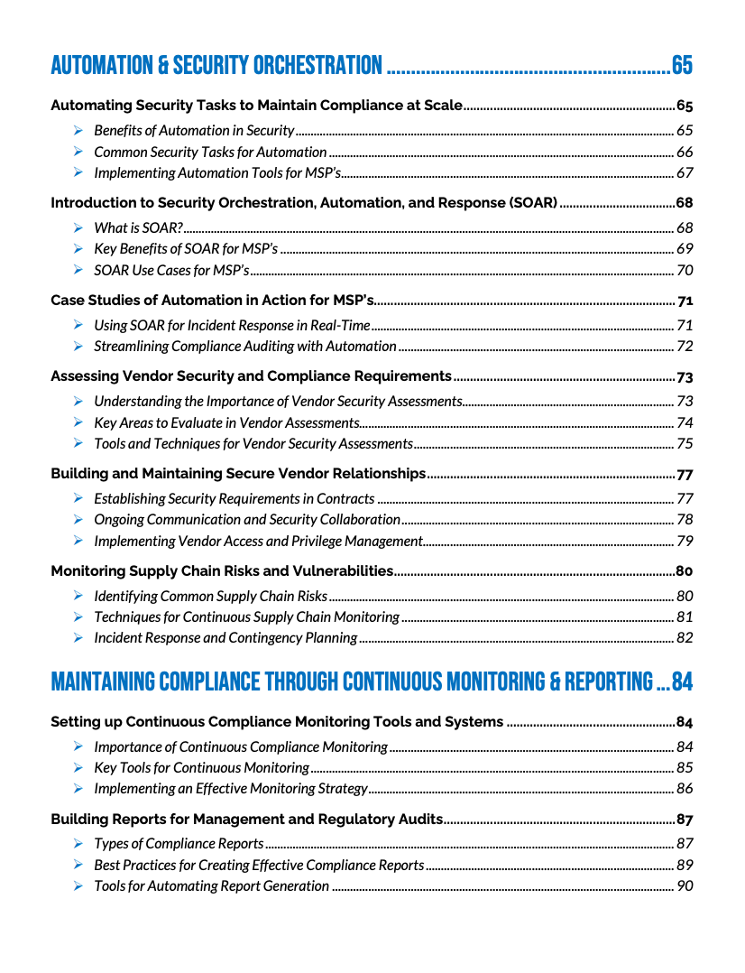 Security and Compliance Best Practices for Scaling MSP's Content